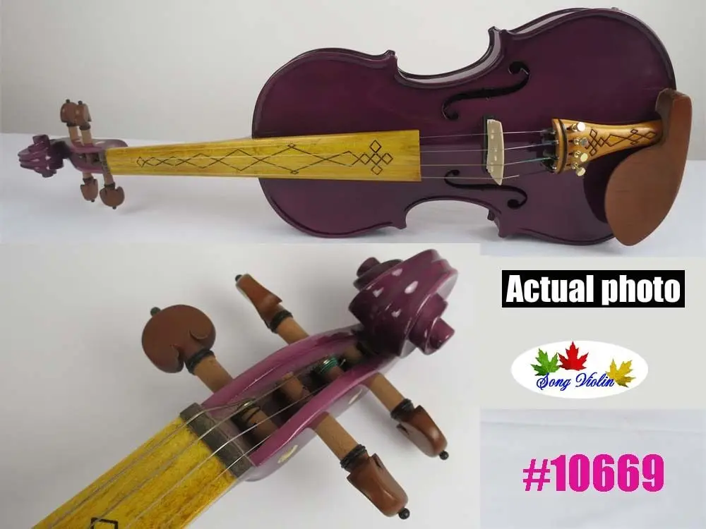 

Purple colors best craft electric & acoustic violin 4/4 #10669