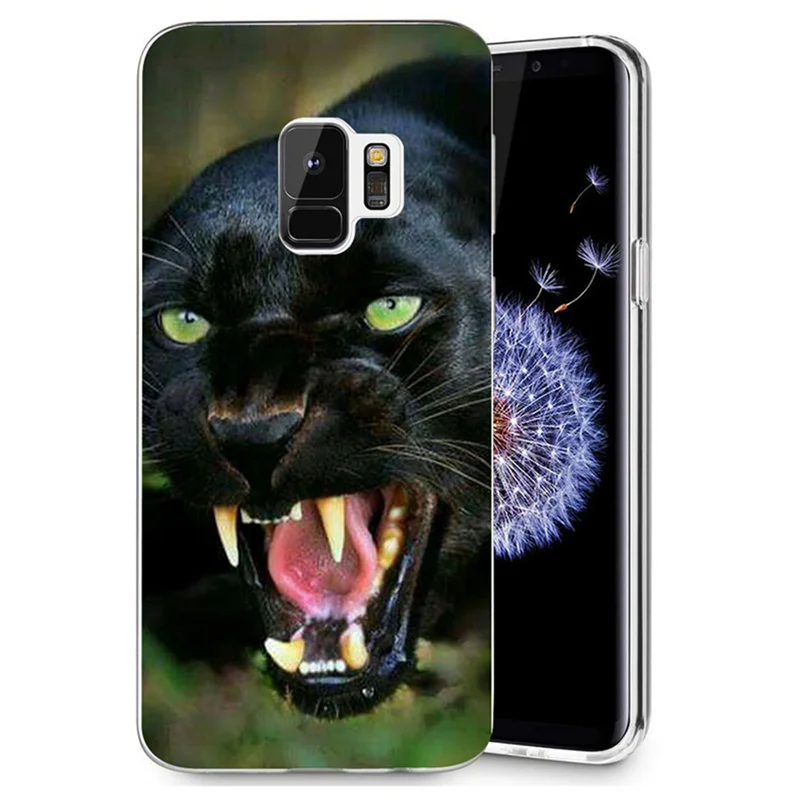 Для Samsung Galaxy S9 S8 Plus 2015 A5 A3 J7 J5 J3 2017 2016 Note 8 ТПУ силиконовый чехол с изображением Льва