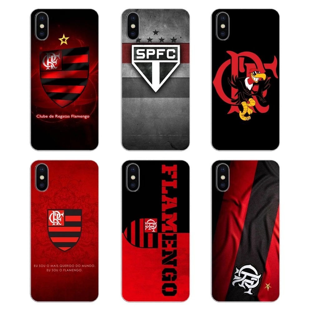 Прозрачные мягкие чехлы с логотипом Clube de Regatas do Flamengo для iPod Touch iPhone 4 4S 5 5S 5C SE 6 6S 7 8 X