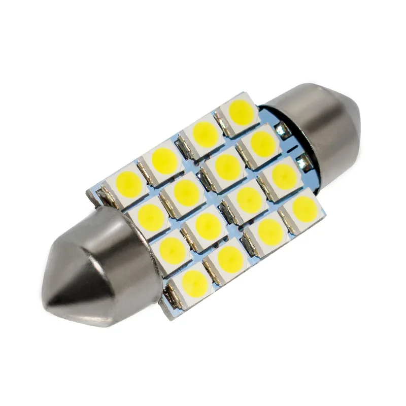 Фонасветильник для багажника автомобиля 1206 16SMD 36 мм 12 В DC C5W белый|trunk light|automotive