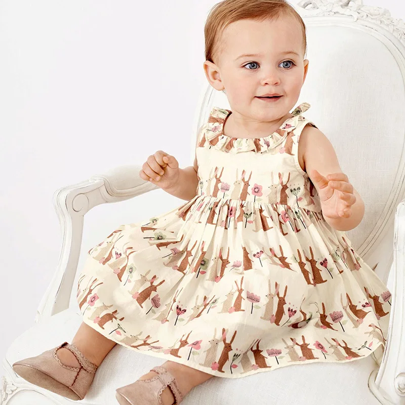 Little maven/Летнее белое платье принцессы для маленьких девочек от 2 до 7 лет Детское нарядное элегантное платье одежда с единорогом