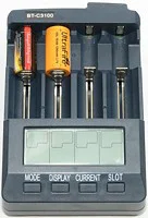 Opus BT-C3100 V2.2 умный цифровой Интеллектуальный 4 слота ЖК-дисплей Универсальное зарядное устройство для Li-Ion NiCd NiMh батареи EU US