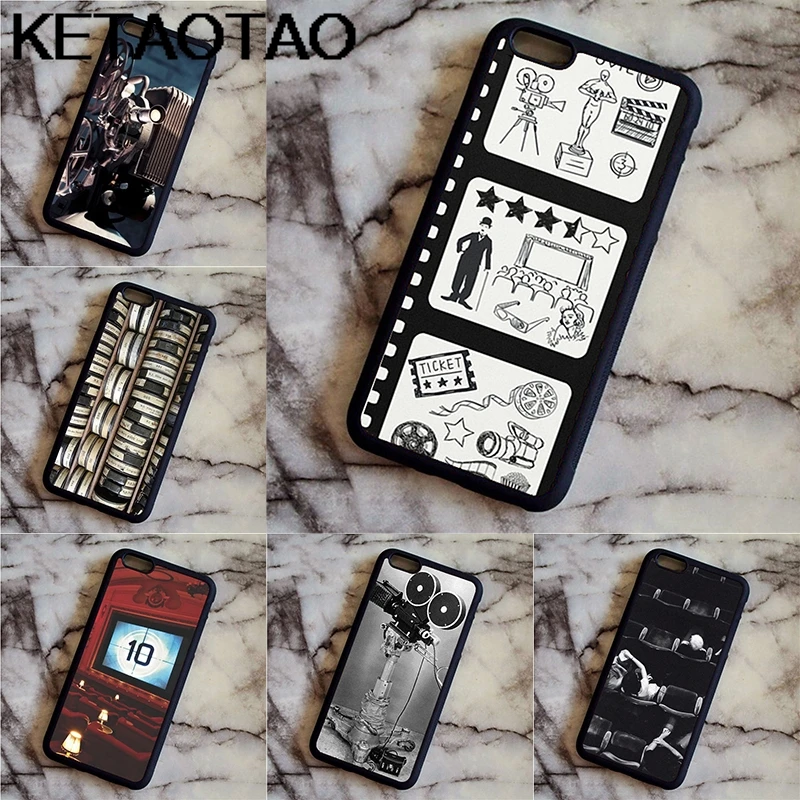 Чехол для телефона в стиле ретро KETAOTAO в кинотеатре s для iPhone 4S SE 5 6 5C 5S 6S 7 8 SE 5Plus XR XS Max чехол из мягкого ТПУ резины силикона