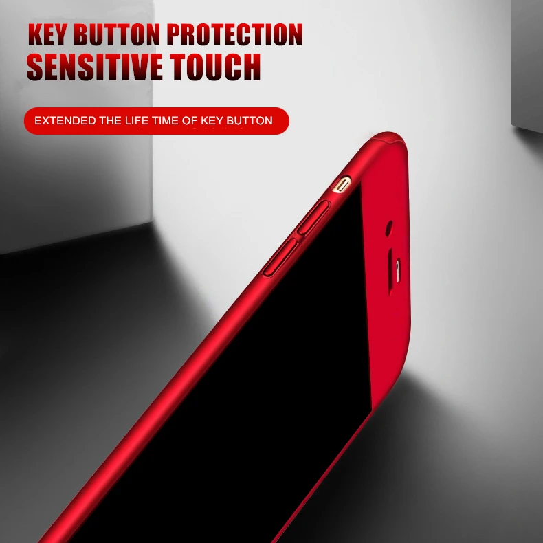 360 Degrees Full Protective Phone Case For iPhone XR XS Max Shockproof Cover X 6 6S 7 8 Plus Cases With Glass |