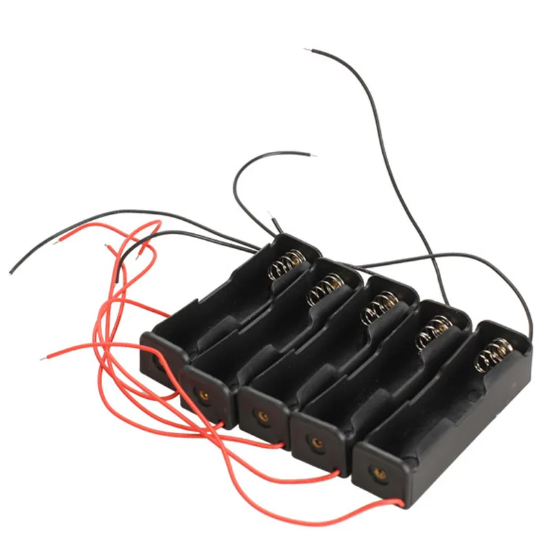 Чехол с зажимом для аккумулятора 18650 проводами 5x одним разъемом DIY FP8|wire case|holder