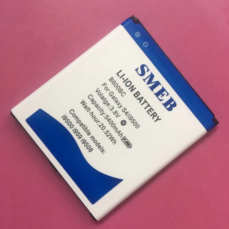 SMEB High Capacity B600BC 5400mAh For Samsung galaxy S4 battery i9505 i9502 i9508 i959 i9158 i9506 Active I9295 i9500 | Мобильные
