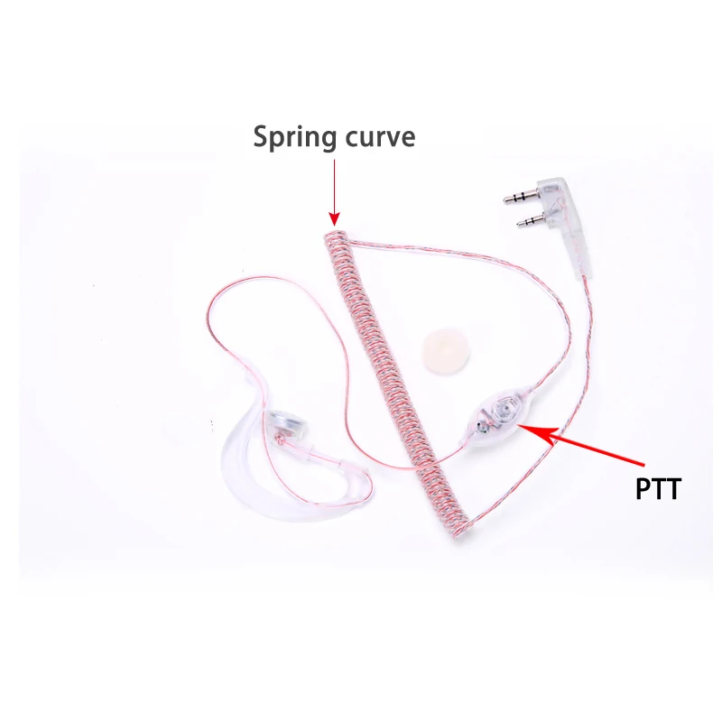 

transparent telescope headphone K plug for Kenwood Baofeng BF-UV5R,888S,Puxing,Quansheng,Wouxun etc walkie talkie