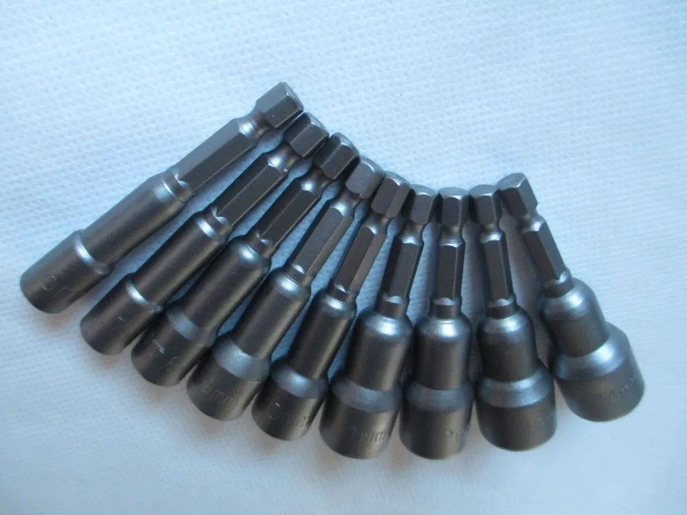 9 шт. шестигранные насадки для дрели 6 14 мм|tool studio|socket set toolssocket tool kit |