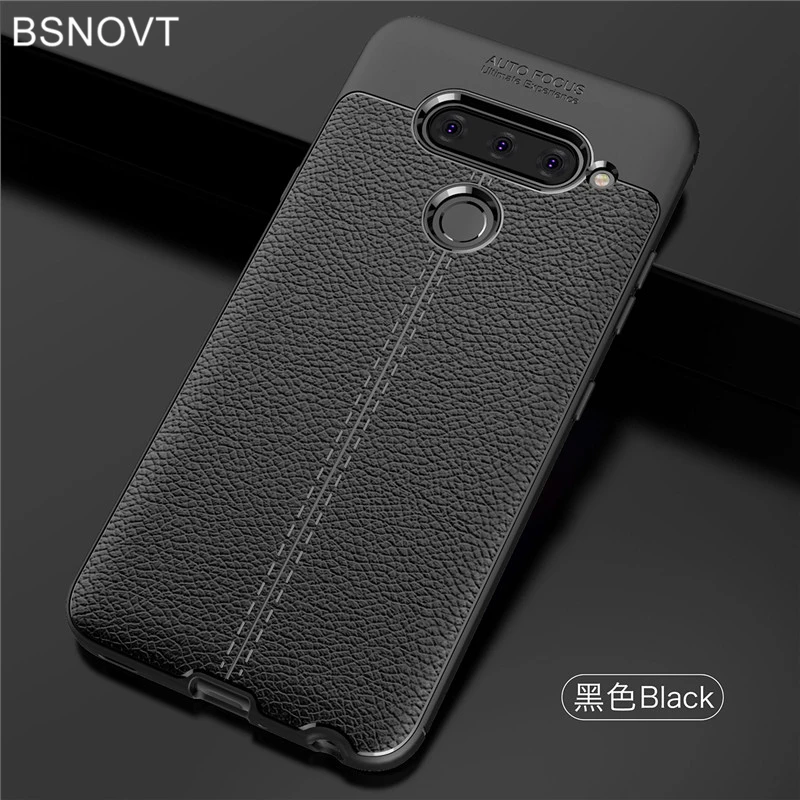 Чехол для LG V40 чехол V405 мягкий силиконовый Кожаный противоударный бампер 6 4