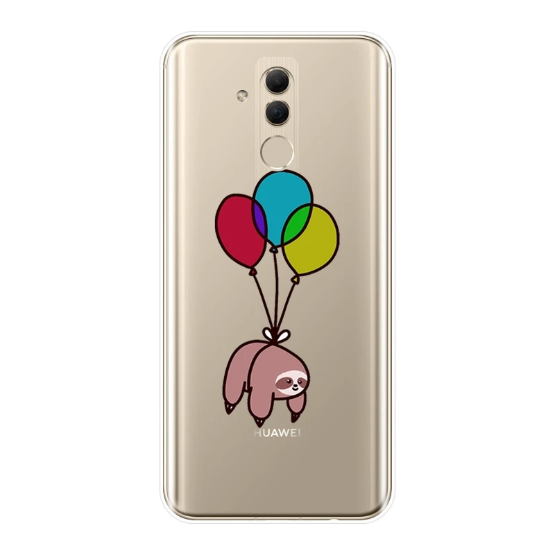 Чехол для телефона Huawei Mate 20 10 9 Pro силиконовый мягкий милый прикольный Забавный