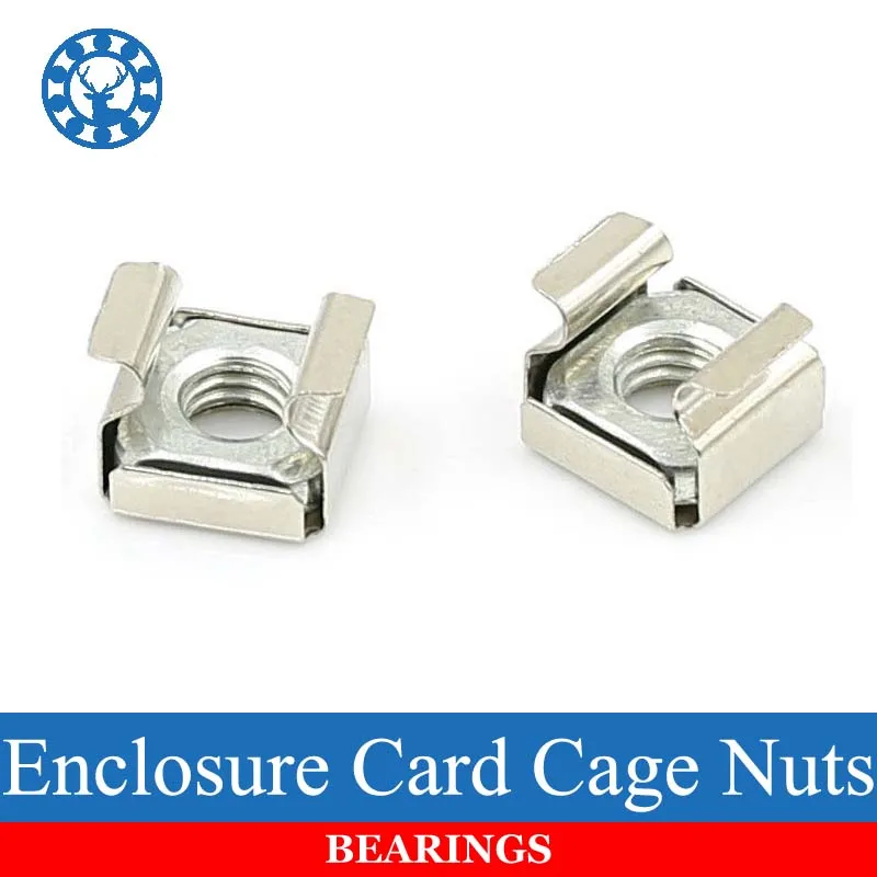 

10Pcs M4 M5 M6 M8 Stainless Steel 304 Quartet Floating Nut Cassette Elastic Enclosure Card Cage Nuts Nickel