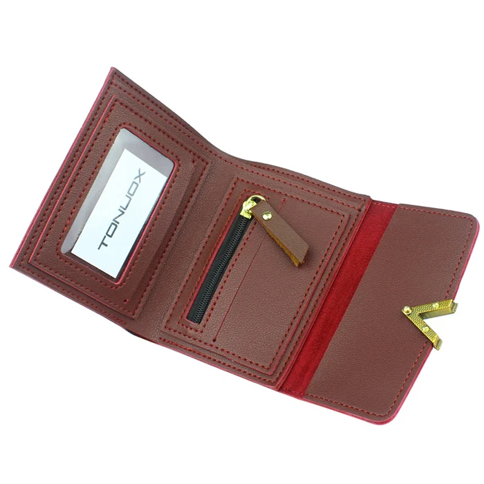

Women Short Wallets Lady Purses Clutch Coin Purse Soft Leather Woman Heart Wallet Card ID Holders Notecase Money Bags Burses