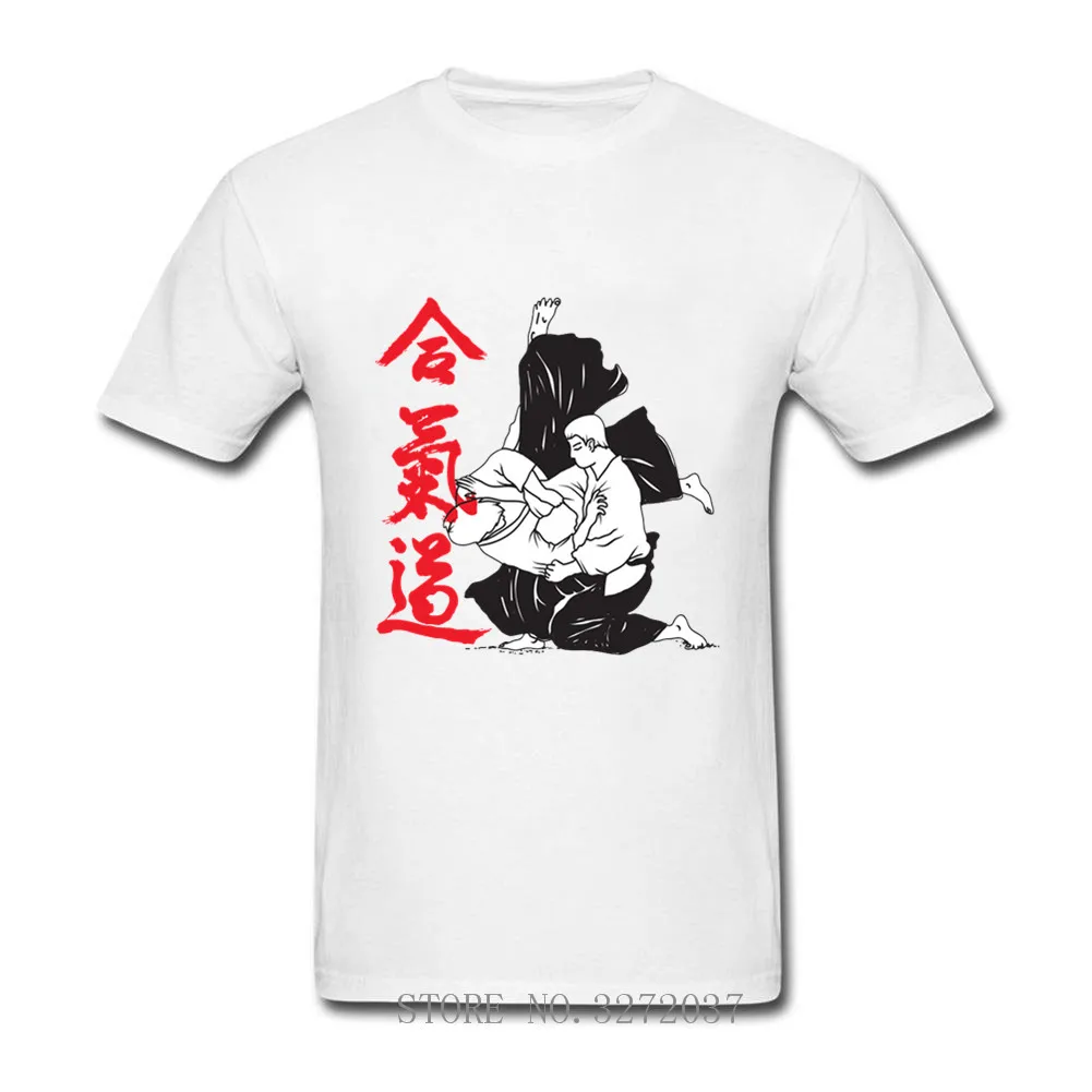 Футболка Aikido мужская с коротким рукавом модная тенниска из 2019 хлопка уютная
