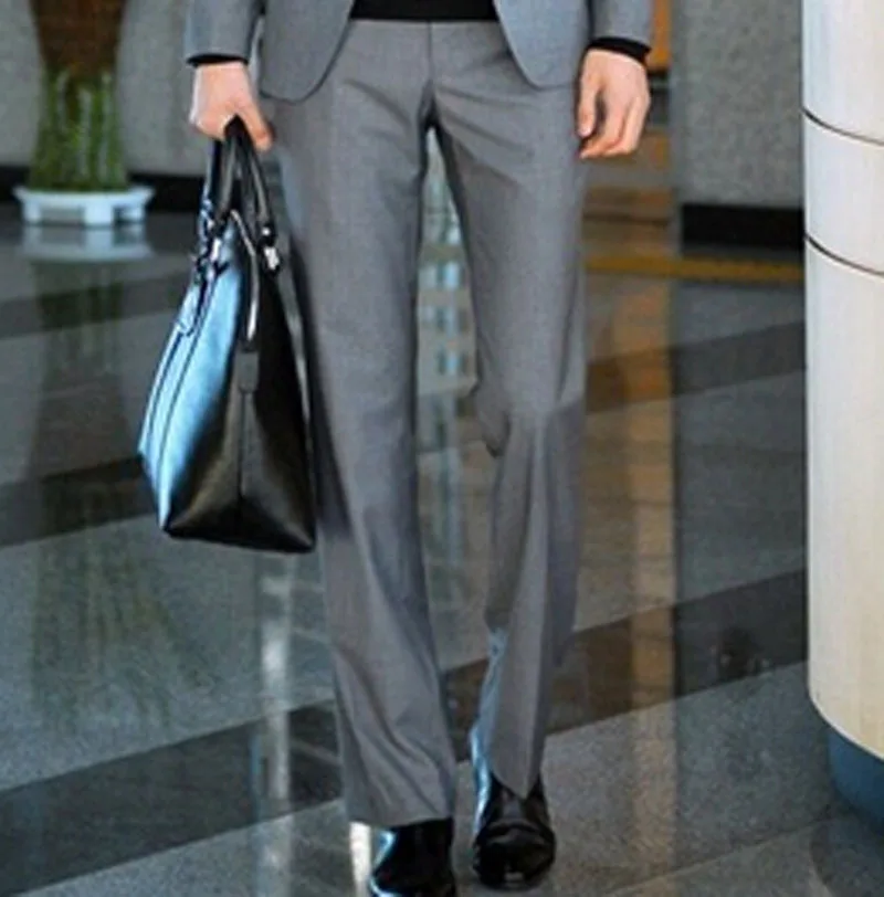 Men's Business Suit Pants Spring And Summer Slim Fit Trousers High Quality Zipper Brand Design 9 Colors Y1275 | Мужская одежда