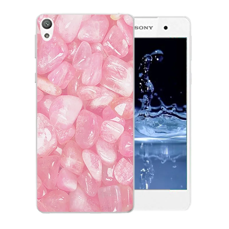 Мягкий силиконовый чехол для телефона с ледяным узором Sony Xperia E5 f3311 f3313 задняя
