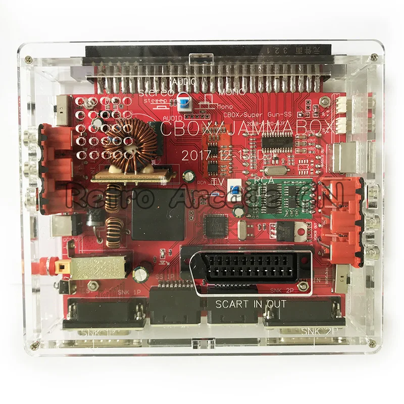 Плата конвертера CBOX JAMMA BOX в Saturn DB15P Joypad SNK геймпад SCART выход с адаптером питания для