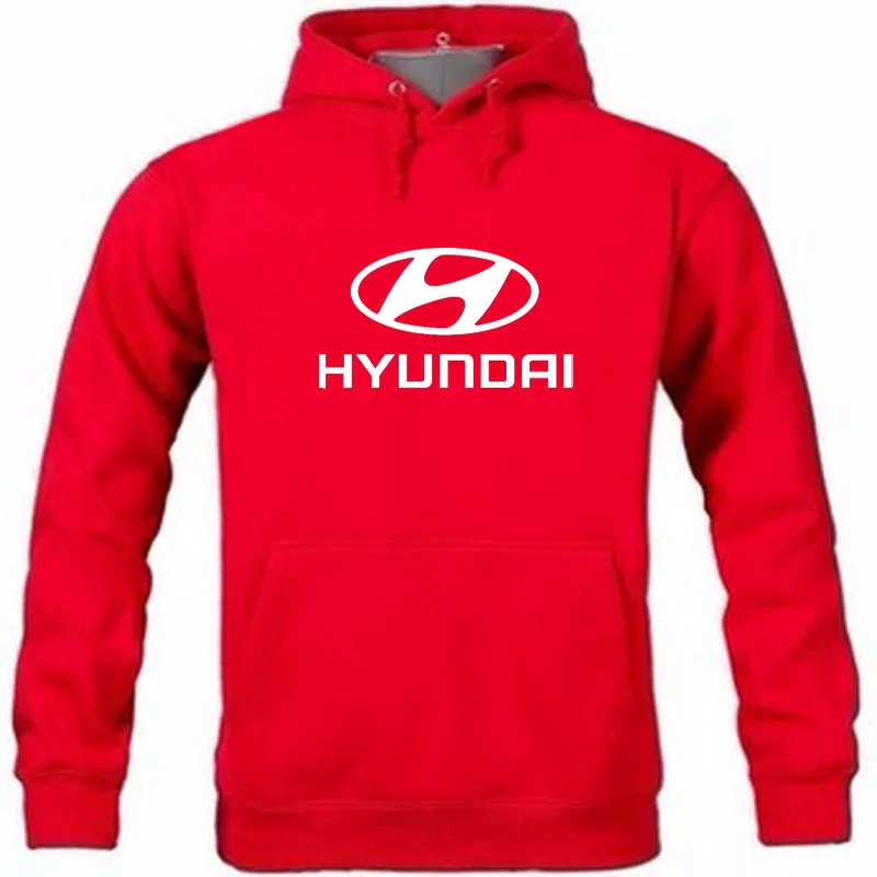 Осень и Зима Новое поступление hyundai логотип пуловер толстовка с принтом