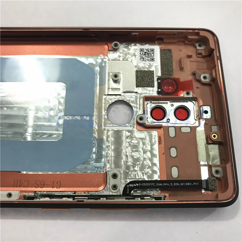 Металлический чехол для батареи для Nokia 7 Plus, корпус, задняя крышка, крышка для батареи, запасные части с логотипом, кнопка для Nokia7 Plus
