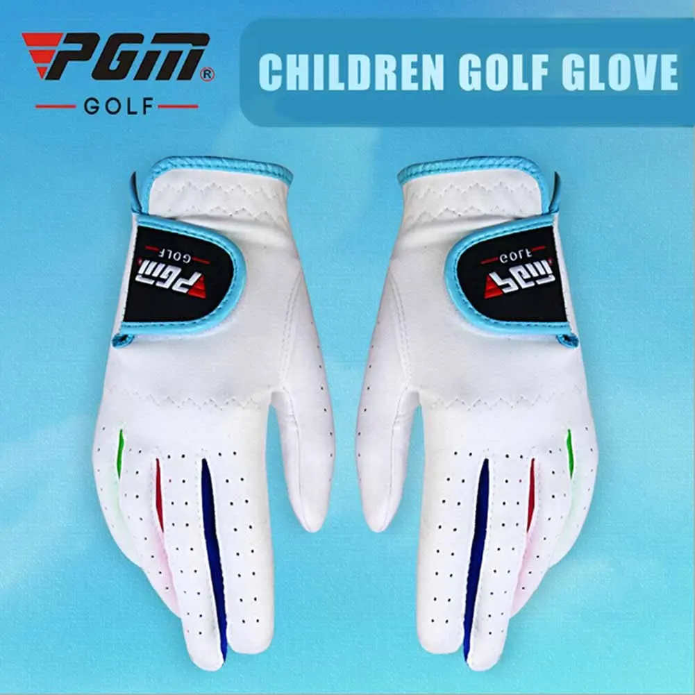 

CRESTGOLF Golf Gloves Microfiber Unisex Junior Golf Gloves, Pink and White Color for Your Choice,pack of 1 Pair Golf Accessories