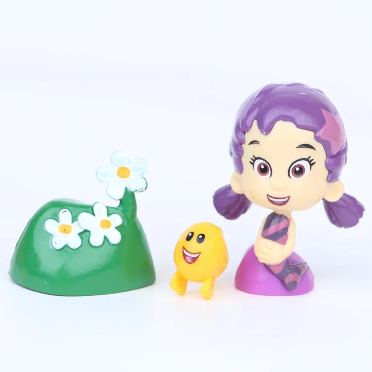 12 шт./компл. Bubble Guppies милый пузырь щенок Goby Deema Жиль оона подводный пейзаж ПВХ