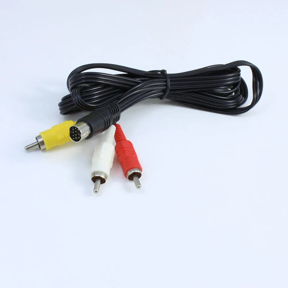 11PCS a lot Nickel Plating Plug Audio Video Cable AV for SEGA Saturn RCA Cord SS | Электроника