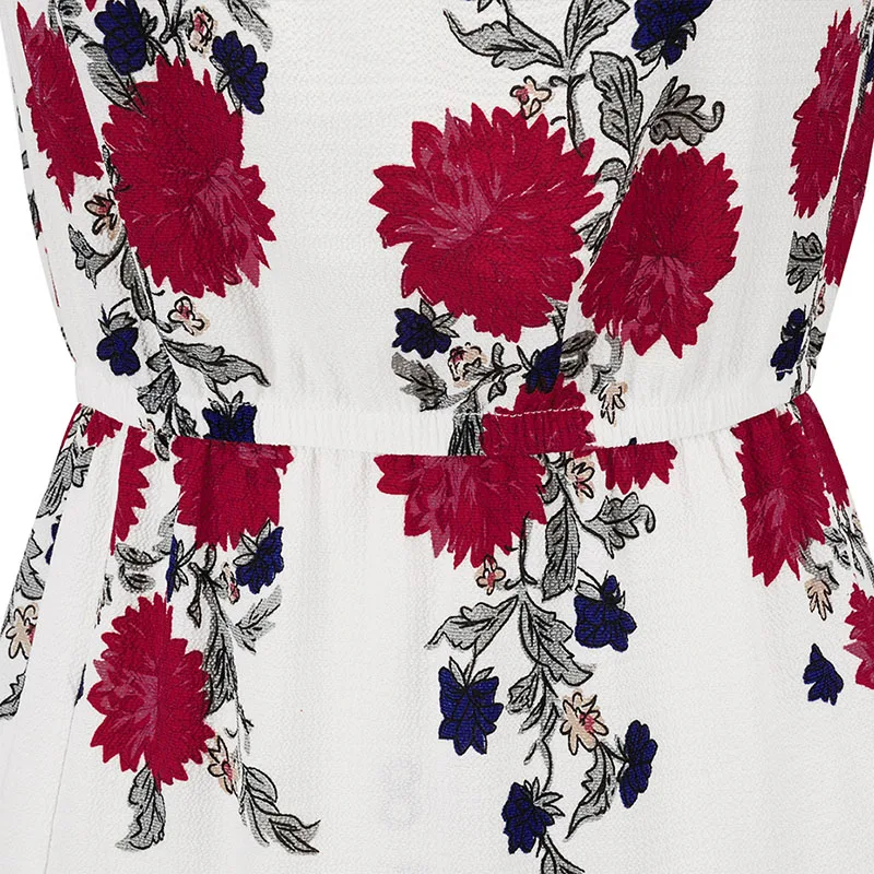 Timeson длинные Цветочный принт Макси халат Сплит Платье Лето 2017 г. женские