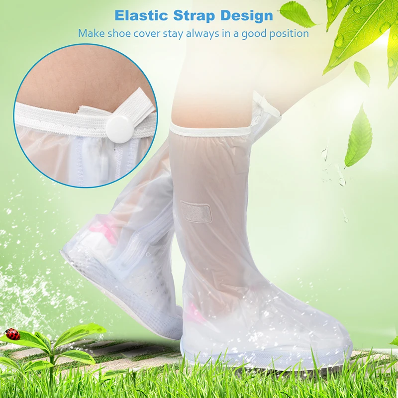 Soumit Waterproof Rain Shoe Cover for Men Women Shoes Protector Reusable Boot Covers Rainy Day Boots Overshoes Travel Equipment