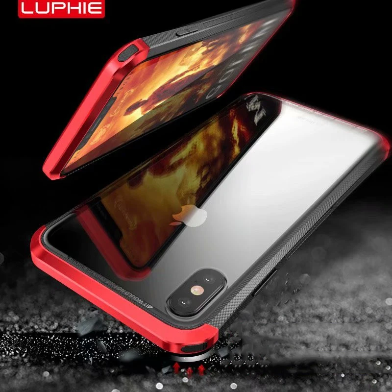 Luphie чехол для телефона Apple iPhone X XS Max XR CNC Алюминиевый металлический бампер