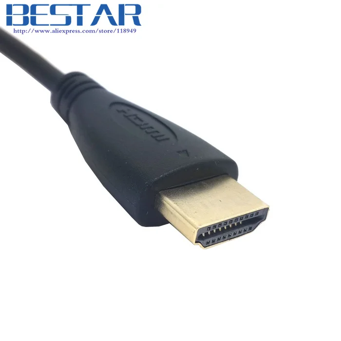 Черный HDMI штекер-HDMI разъем эластичный пружинный видео удлинитель 1 2 м 4 фута для