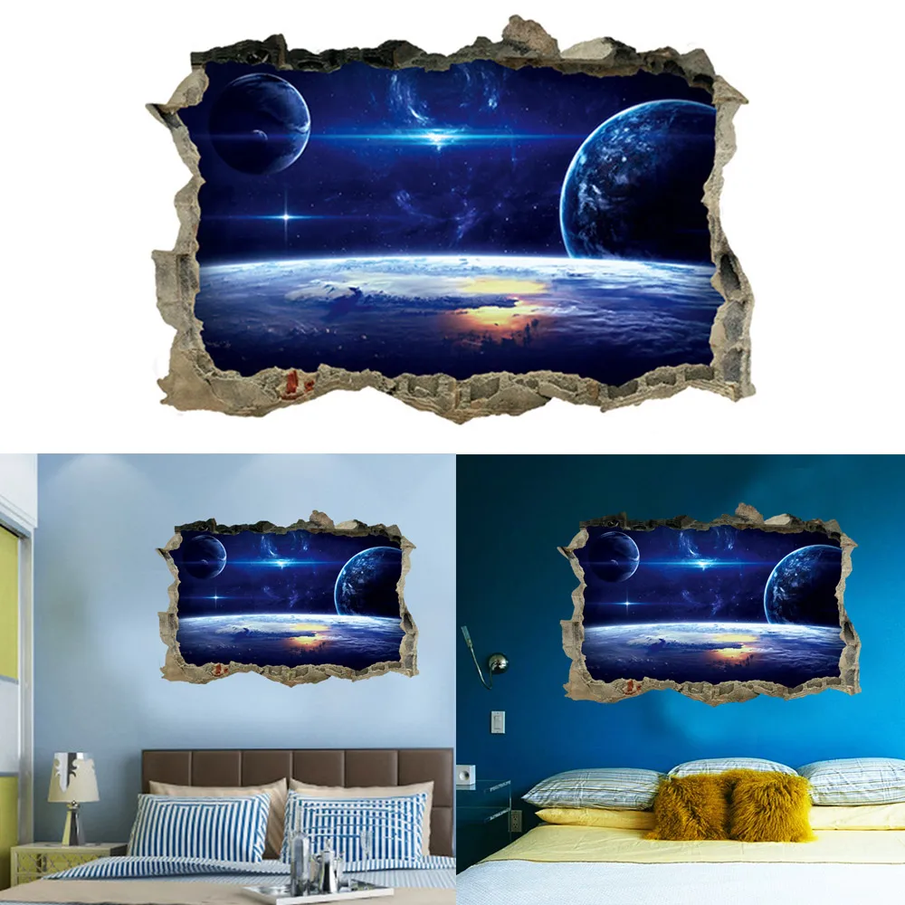1* 3D Wall Stickers Home Living Room Decor Accessories Starry Sky Series For Kids Bedroom Decoration | Дом и сад