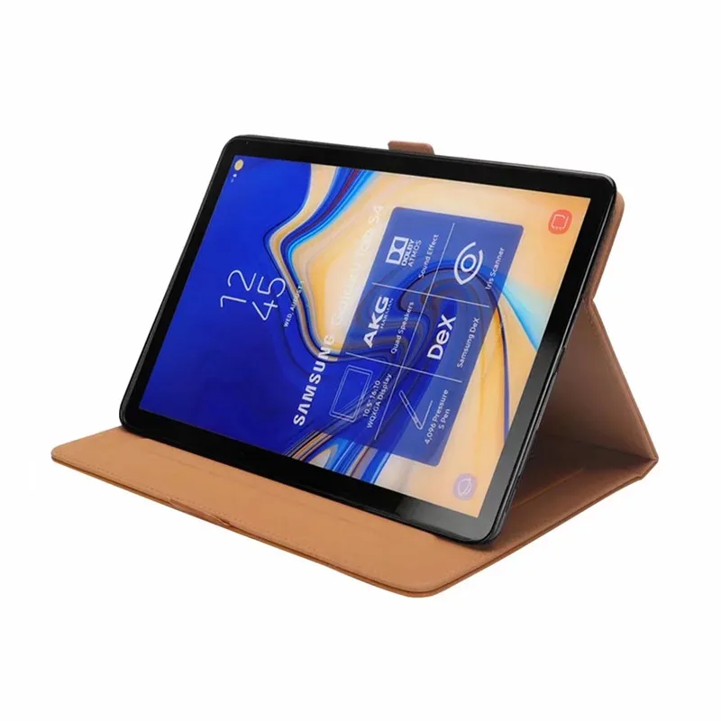 Роскошный флип кейс из искусственной кожи для Samsung Galaxy Tab S4 10 5 T830 T835 чехол планшета
