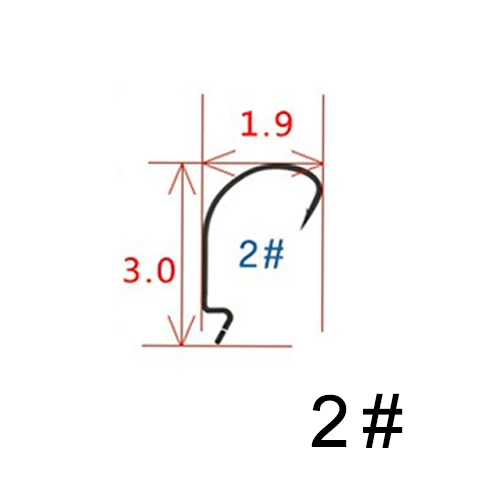 20 шт./лот рыболовный крючок 2#-3/0# колючей проволоки провернуть острые Pesca для превращения рыболовные снасти стали мягкие приманки рыболовный крючок crankbait - Цвет: Белый
