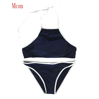 Mom Цветочный купальный костюм для мамы и дочки, одежда бикини для женщин и девочек, семейный купальник, одежда для мамы и дочки, пляжная одежда для купания - Цвет: Mom
