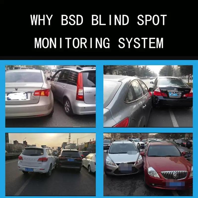 Система обнаружения слепых зон для автомобиля система радаров BSD BSA BSM