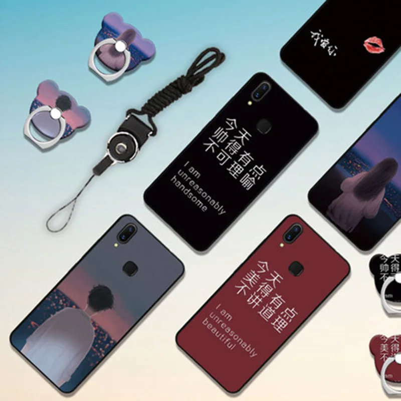Чехол 6 26 &quotдля vivo Y85 чехол Y85L милый мультяшный Мягкий Силиконовый ТПУ защитный