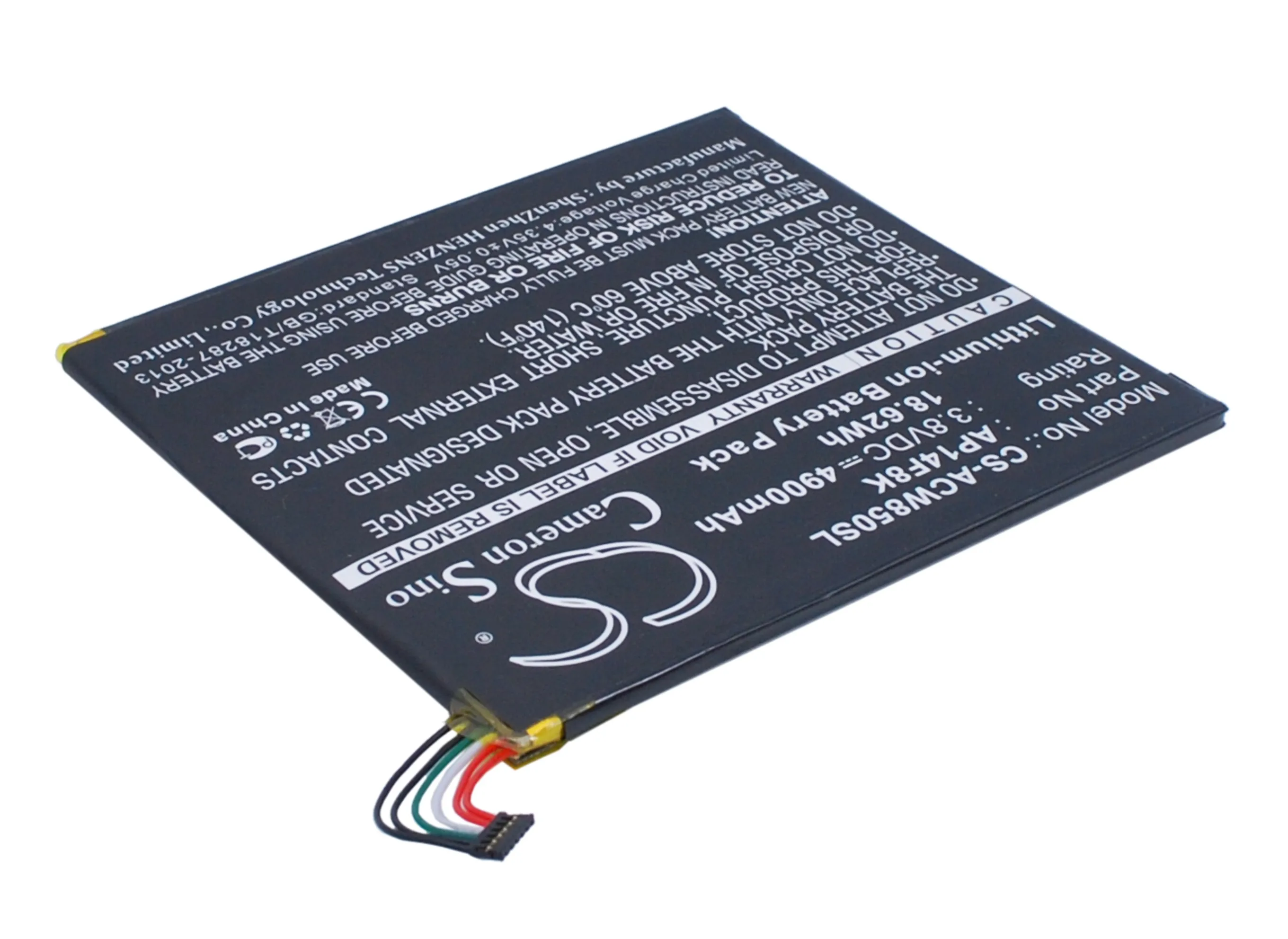 Cameron Sino батарея 4900 мАч AP14F8K для Acer A1 840 860 B1 820 830 850 WiFi 16 ГБ GT 810 One 8 W1 Sino|Цифровые