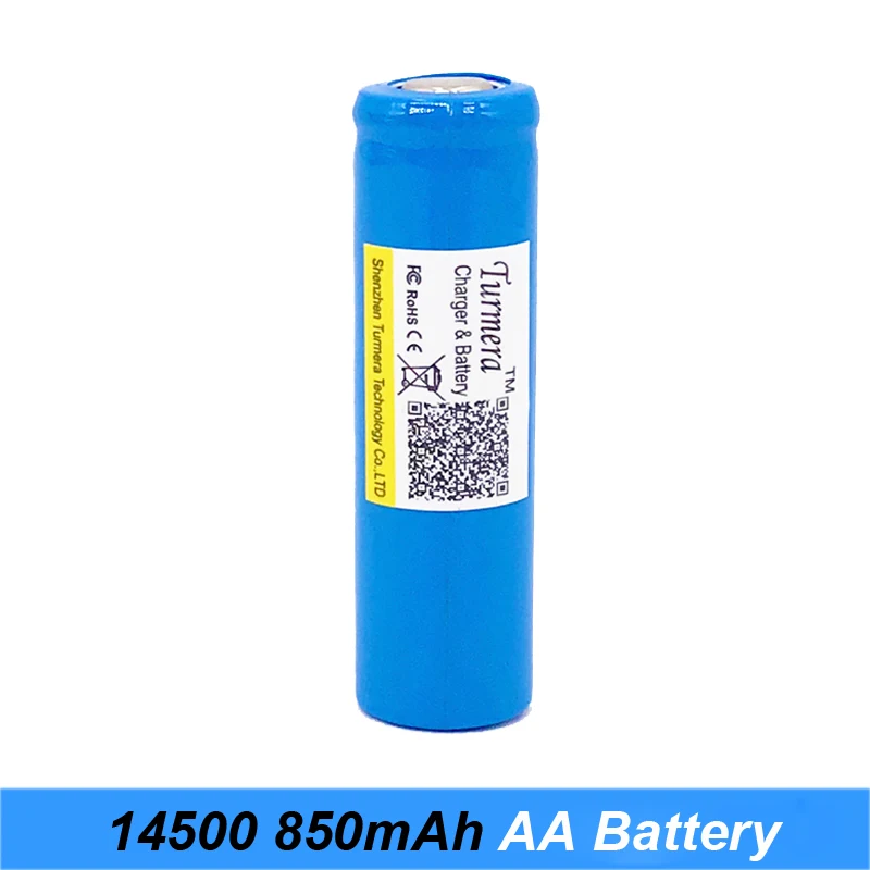

AA Battery High Quality Original14500 Battery 850mAh 3.7V Li-ion Rechargeable Battery for LED Flashlight Torch screwdriver set