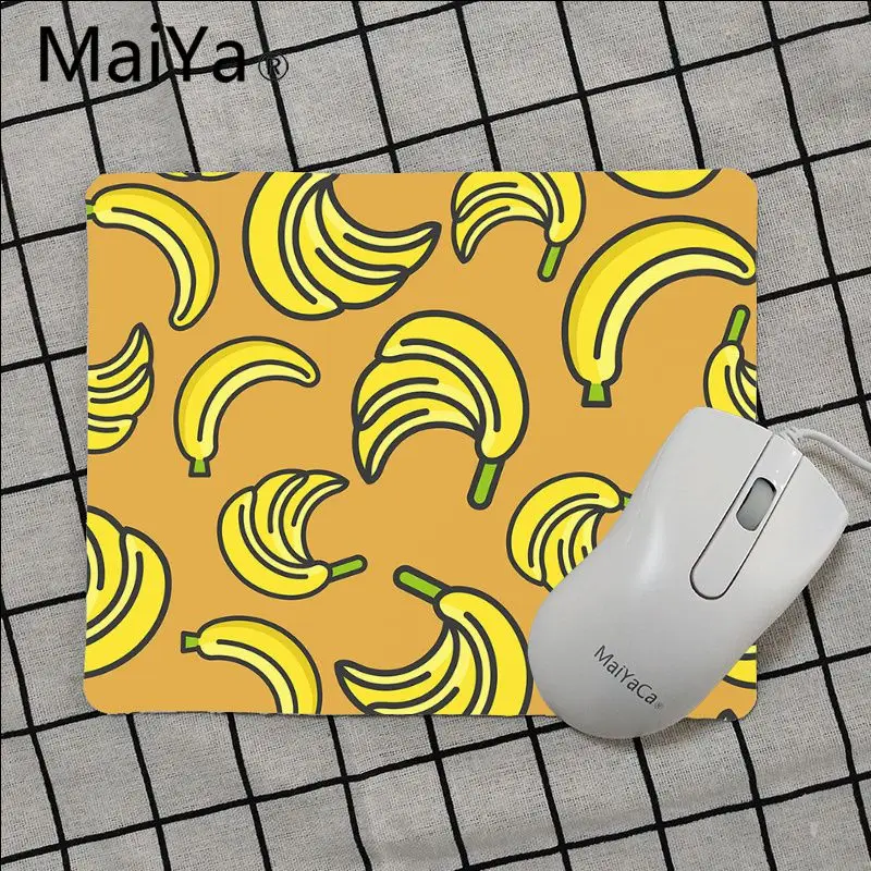 Maiya Высокое качество мультфильм искусство Банан Фрукты удобный коврик для мыши