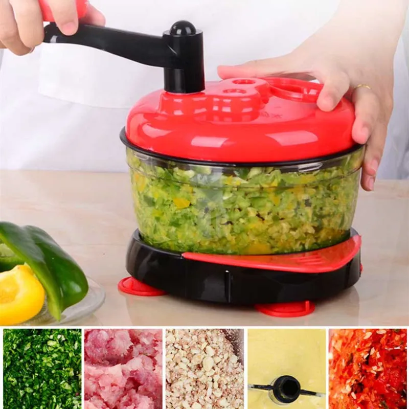 Мульти функция блендер ручной измельчитель резак еда Мясорубка овощерезка яйцо
