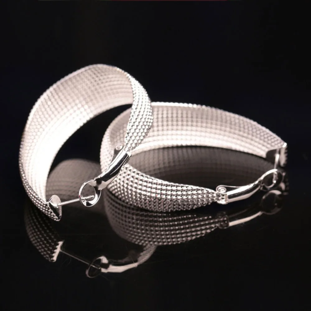 Оптовая продажа красивые модные ювелирные изделия серебряные серьги 925 пробы