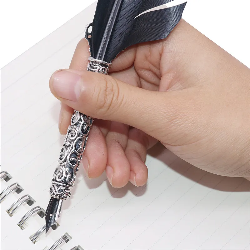 Dip pen 1 Набор Подарочная коробка авторучка 5 смешанных моделей ручки вращение наконечника студенческие канцелярские принадлежности подарок на День учителя ручка печать штамп