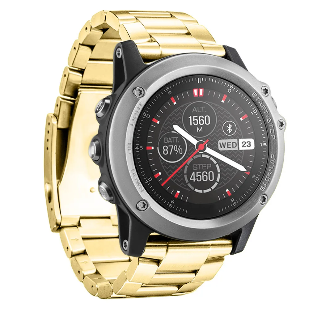 Ремешок для часов Garmin Fenix 3/HR металлический браслет из нержавеющей стали с