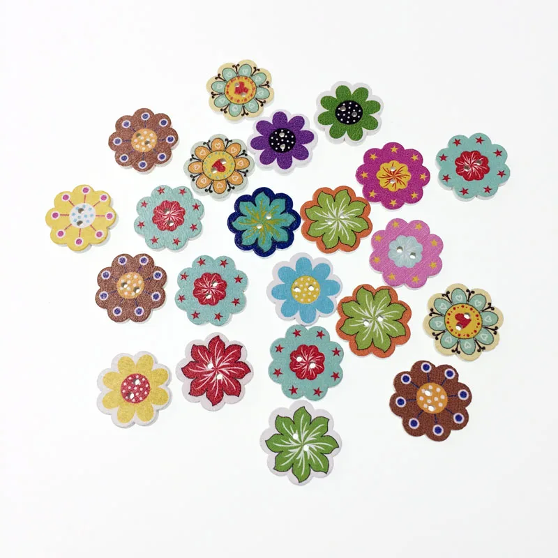 100 шт. декоративные деревянные пуговицы 20 мм | Дом и сад