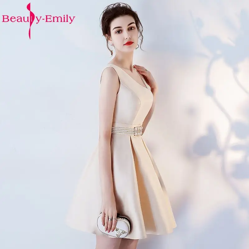 Beauty Emily/ТРАПЕЦИЕВИДНОЕ короткое сексуальное платье с v-образным вырезом для