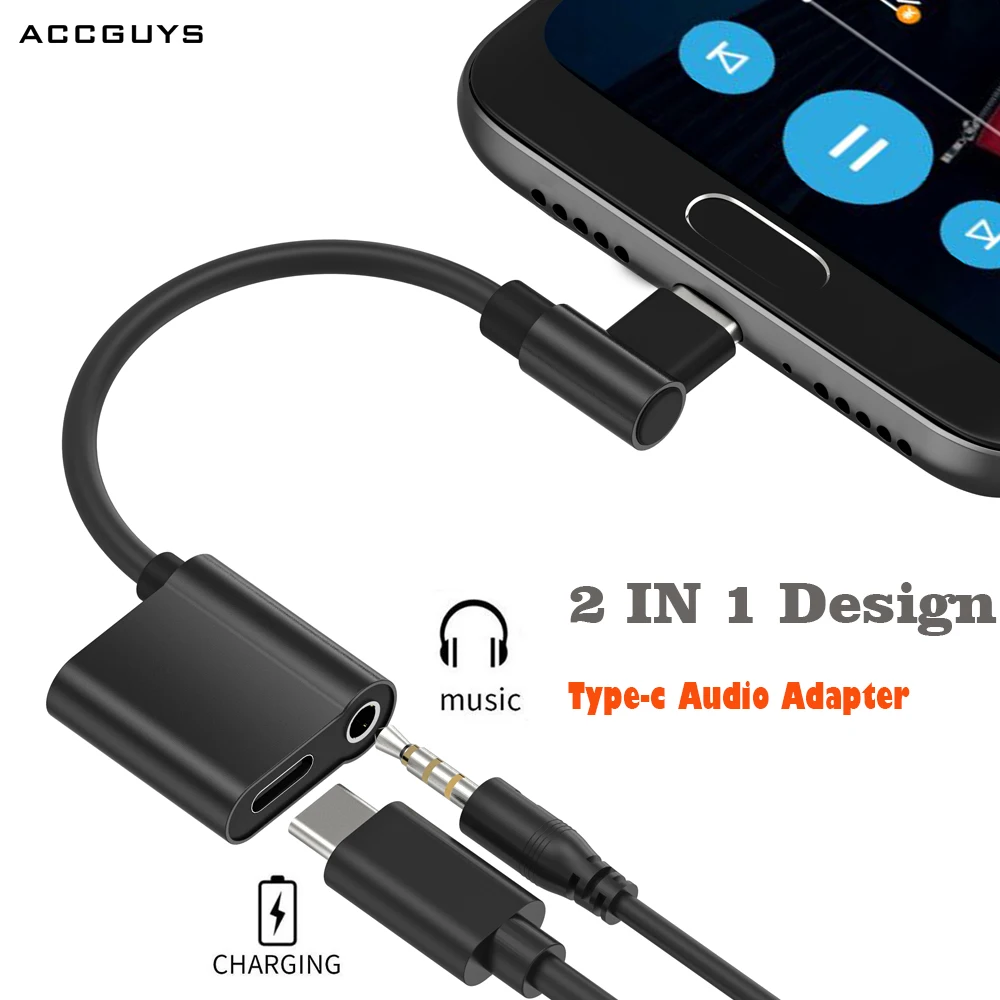 ACCGUYS USB C Jack 3 5 Тип Кабель адаптер для Huawei p20 Pro Xiaomi mi 6 8 Note3 x usb мм AUX Наушники