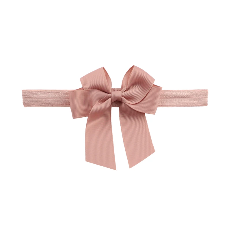Colors Ribbon Float Headband Solid Candy Color Baby Kids Girls Mini Bowknot Hairband Elastic Hair Accessories | Детская одежда и