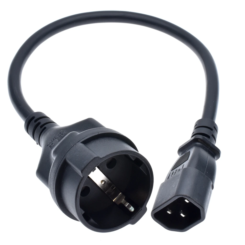 UPS/PDU силовой провод IEC 320 C14 to CEE 7/7 Европейский Женский переходник Schuko медный 3.* 1 5