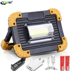 Светодиодный фонарь 100 Вт COB, портативный, водонепроницаемый, 4 режима, аварийный портативный прожексветильник, перезаряжаемый прожектор для кемпинга