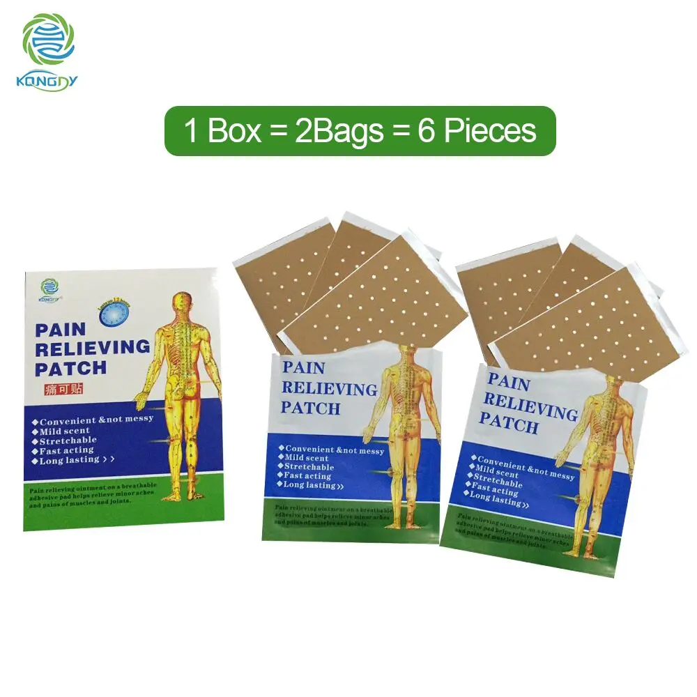6 шт./кор. KONGDY обезболивающий пластырь для плеч и шеи медицинский шейного сустава
