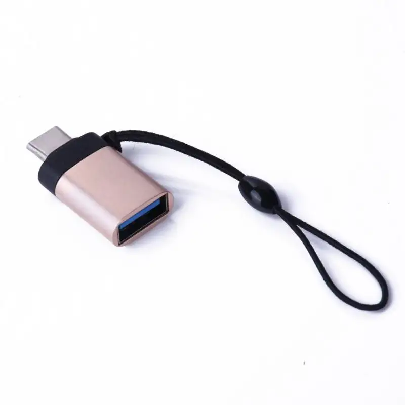 Rose gold Type-C до USB3.0 адаптер Android кабель для передачи данных мобильный телефон OTG для MacBook/huawei/Xiaomi/samsung/U диск/клавиатура/мышь SD - Цвет: Rose gold